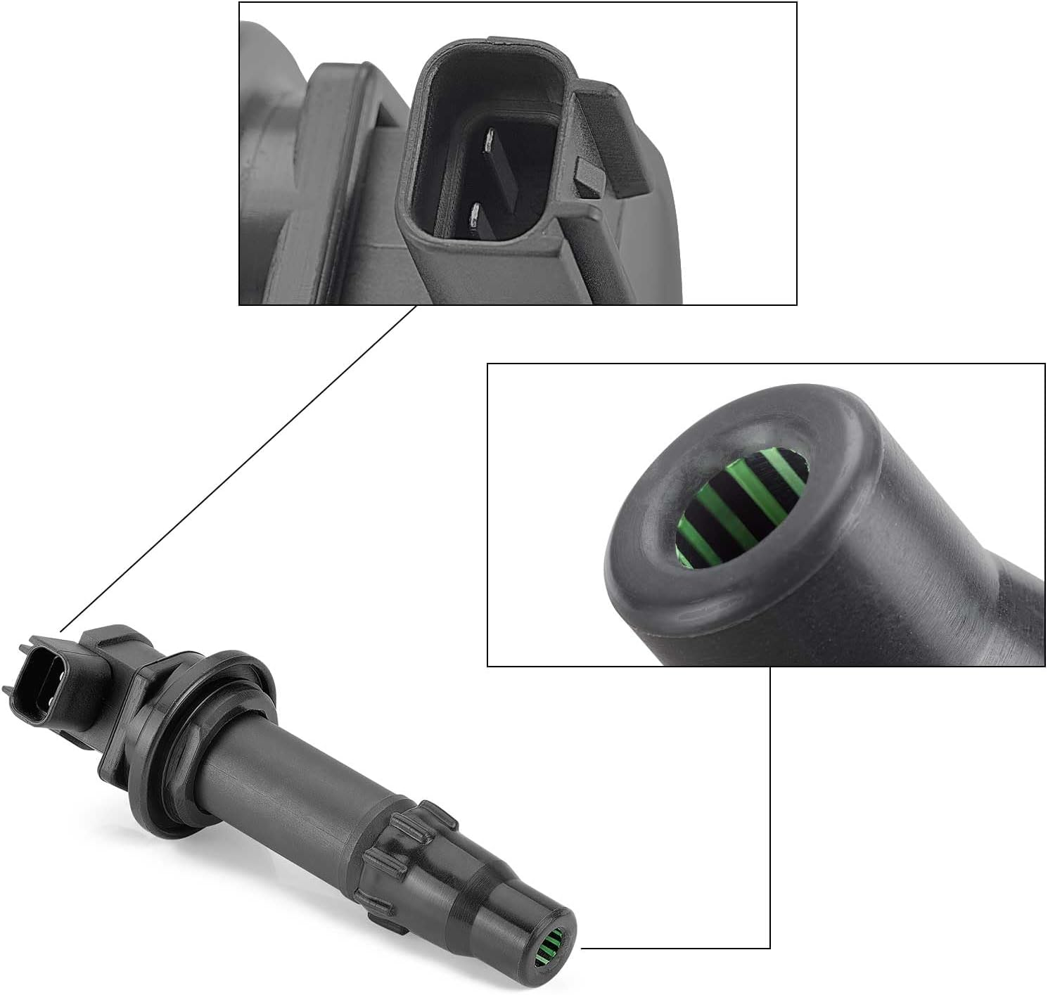 Ignition Stick Coil & Spark Plug for Kawasaki KX250F 2006 2007 2008 2009 2010 image number 6