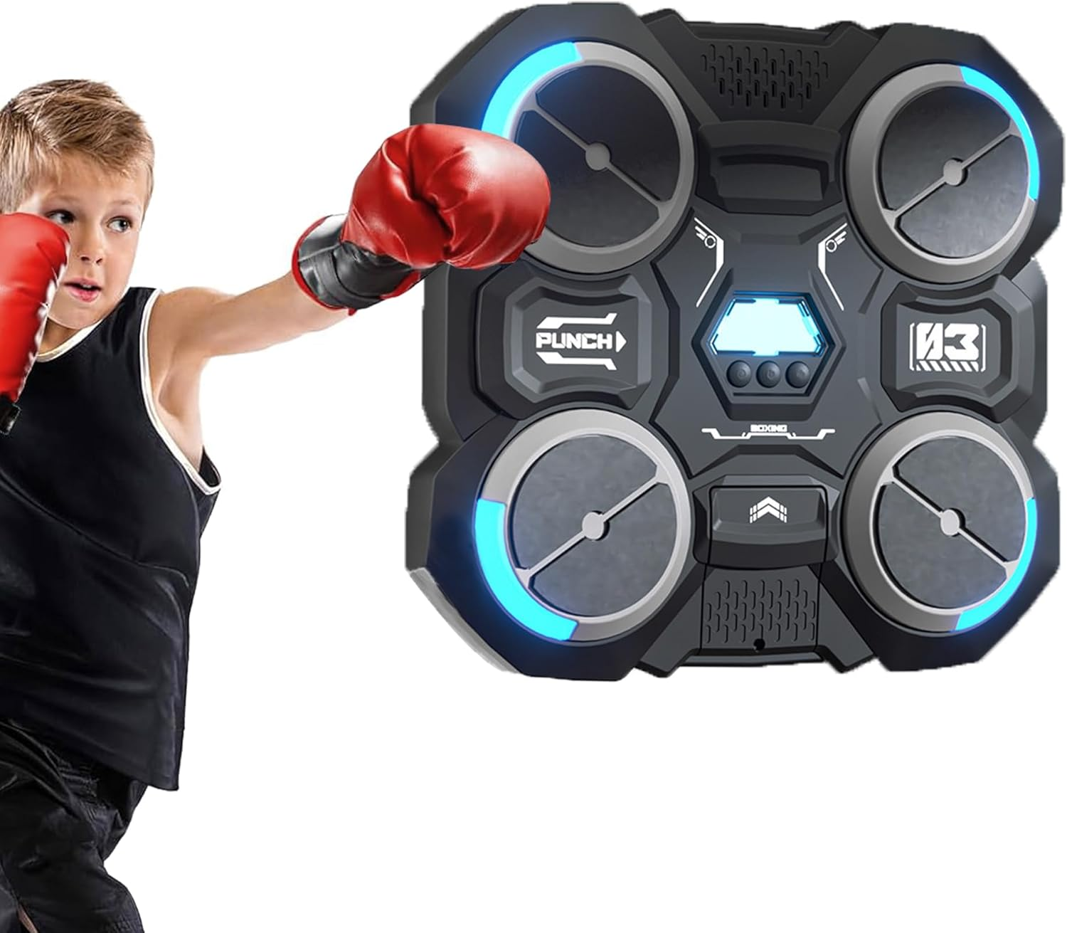 MMA Open Palm Gloves Mitts for Music Boxing Mahine with Adjustable Wrist Band for Grappling Sparring Training Kickboxing Martial Arts Muay Thai Punching Bag Boxing Cage Fighting Men and Women image number 3