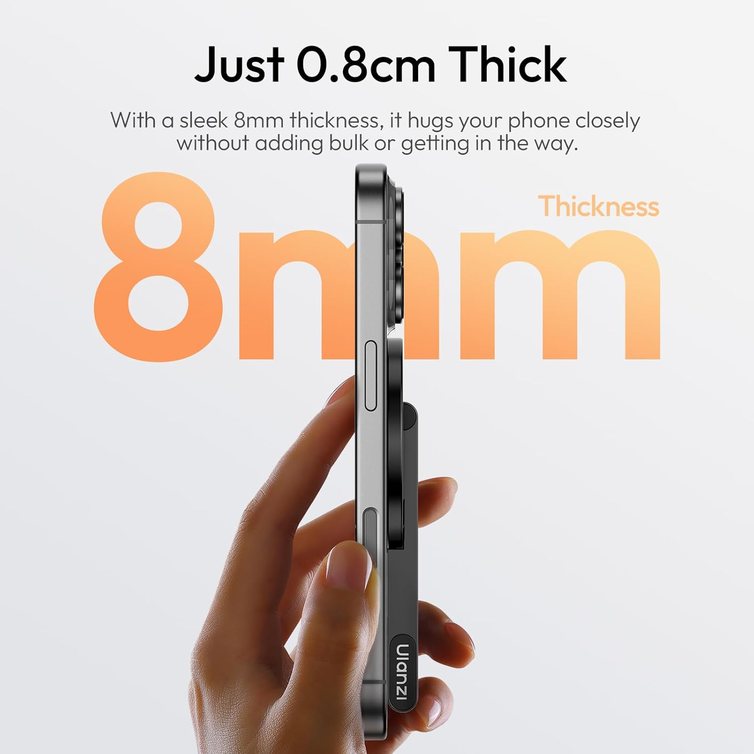 ULANZI MA60 Magnetic Phone Tripod Stand for Iphone - Aluminium Smartphone Mini Tripod Pocket Cell Phone Stand Strong Magnet Quick Mount Compatible with Iphone 17 16 15 14 13 12 Series