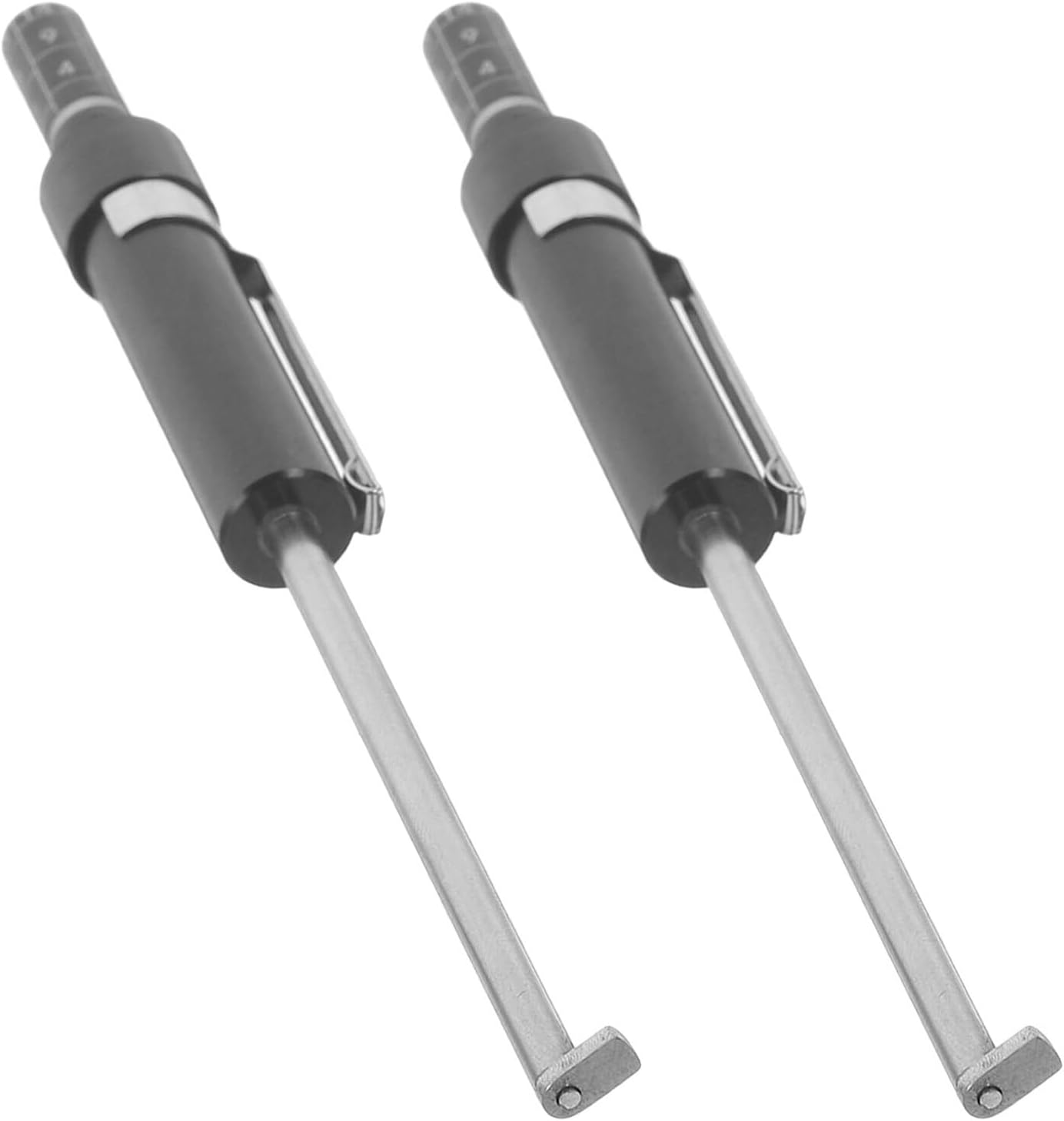 Vaguelly 2Pcs Car Brake Pad Thickness Gauge Pen with Scale Non-Disassembly Brake Disc Depth Caliper for Internal External Measurement Automotive Replacement Tool