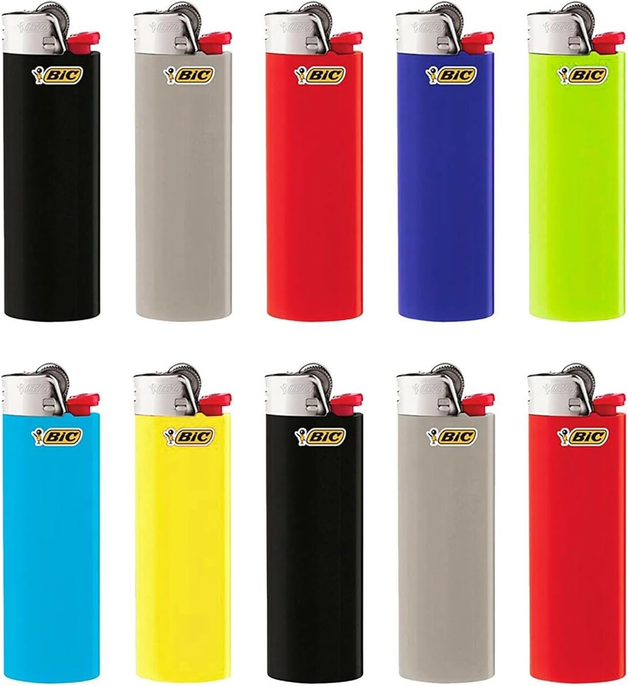 10X Bic Lighters Genuine J26 Maxi Cigarette Lighter