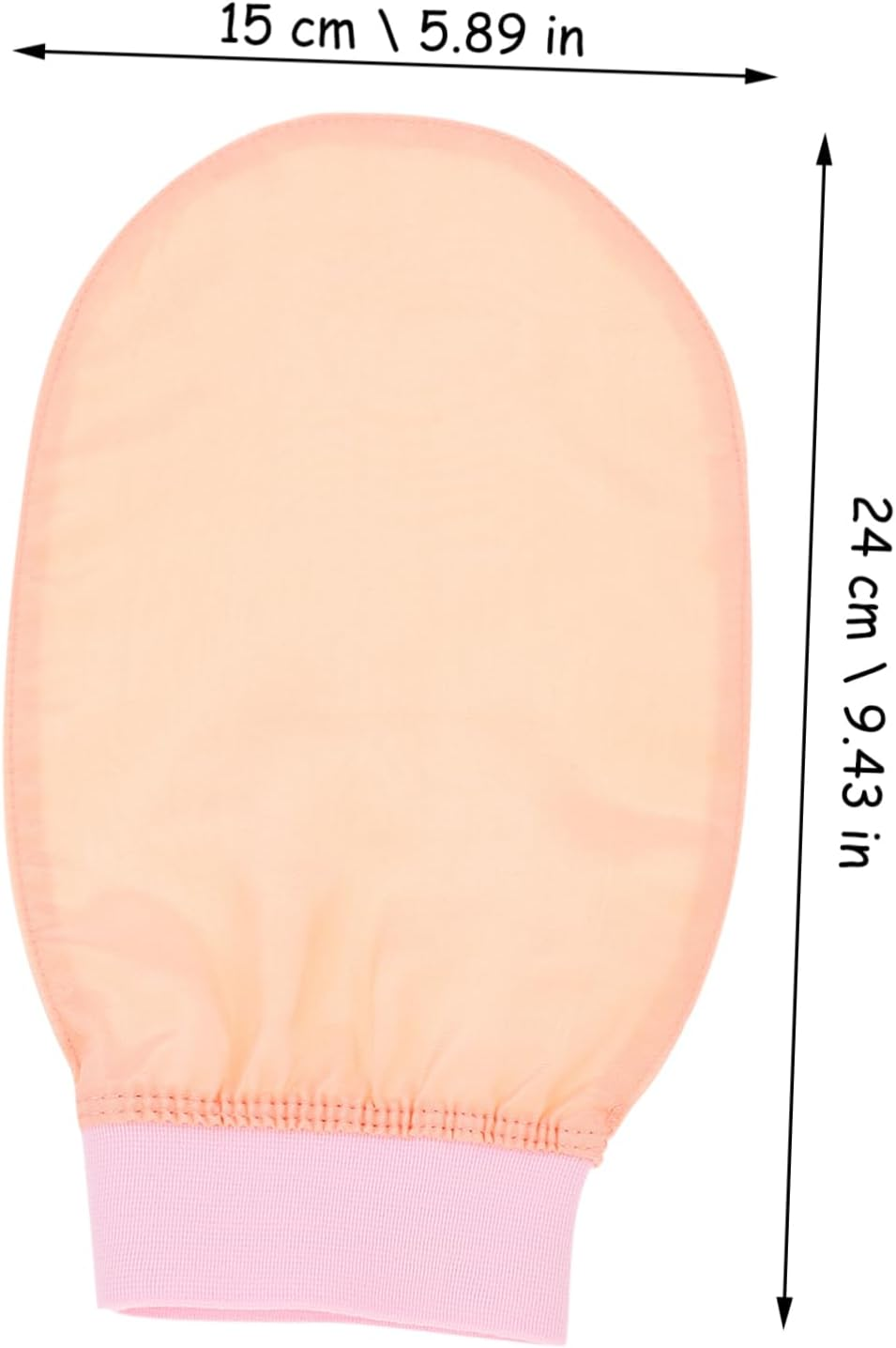 EXQUIMEUBLE Silk Exfoliating Bath Gloves for Women 2-Piece Set Soft Body Scrubber for Gentle Exfoliation for Smooth Skin image number 3