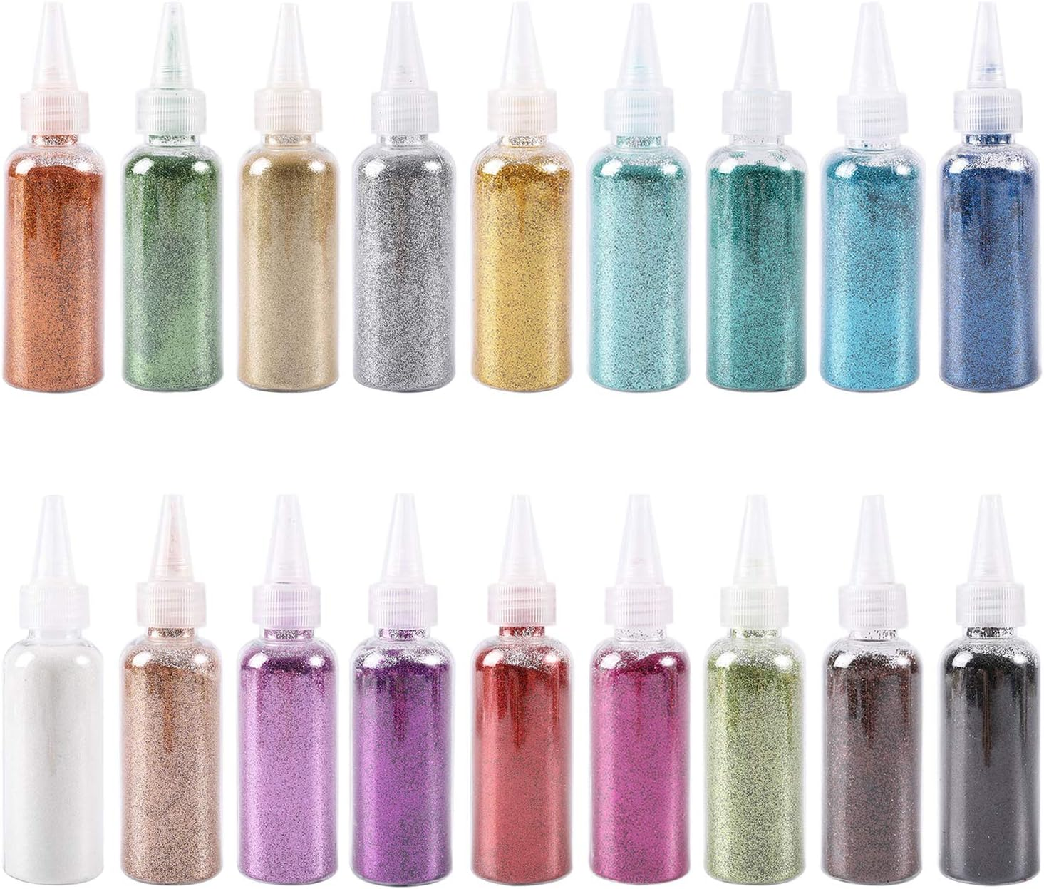 18 Pcs Nail Glitter Powder Gold Powder Silver Powder Christmas Decoration Flowers DIY Handmade