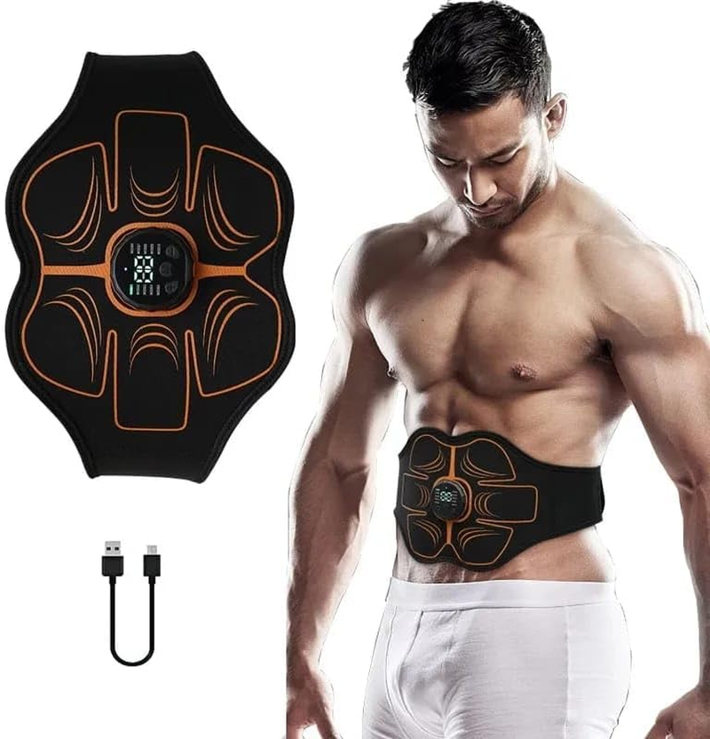 Abs Trainer Belt EMS Abdominal Muscle Stimulator Electric Toning Belts USB Waist Belly Weight Loss Home Gym Fitness Massager image number 3