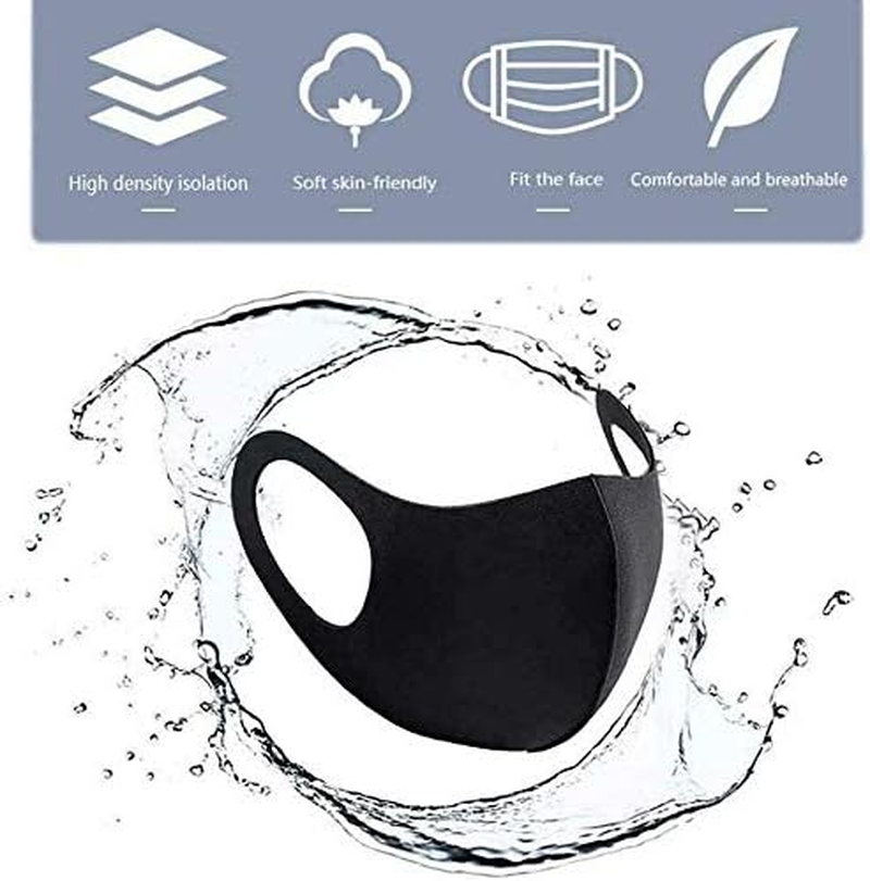 Washable Unisex Face Mask Full Mouth Nose Cover Masks Reusable Shield SEALED (4 Pieces) image number 4