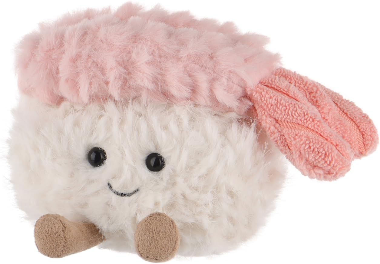 Apricot Lamb Sushi Plush Stuffed Animals for Kids, Soft Cute Plush Toys for Baby Girl and Boy, Fluffy Sushi 3.2 Inches image number 2