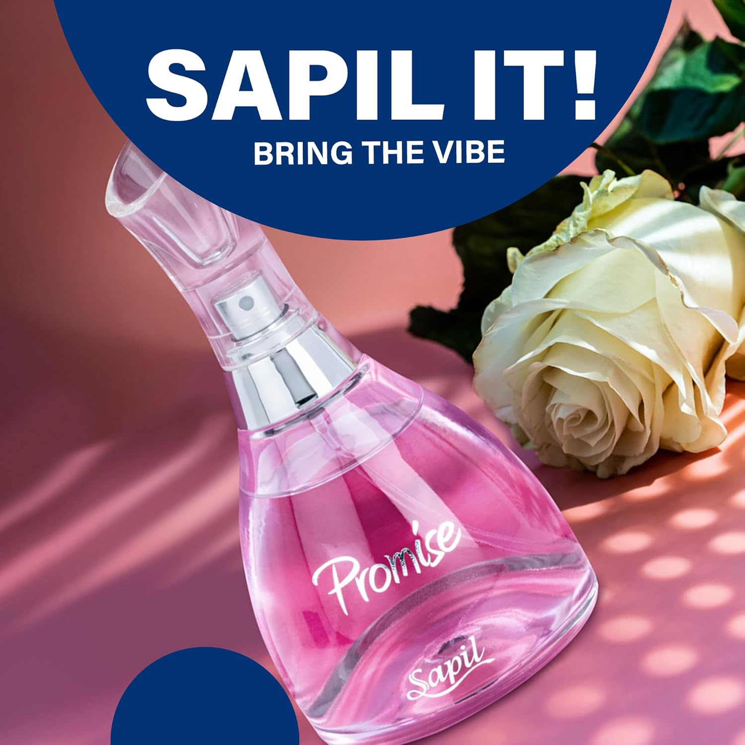 Sapil Promise - EDP Spray for Women - Intense and Pleasing Eau De Parfum - Long Lasting and Addictive Cologne - Opens with Bergamot and Green Notes - Perfect for Date Night or Evening Out - 3.4 Oz image number 1