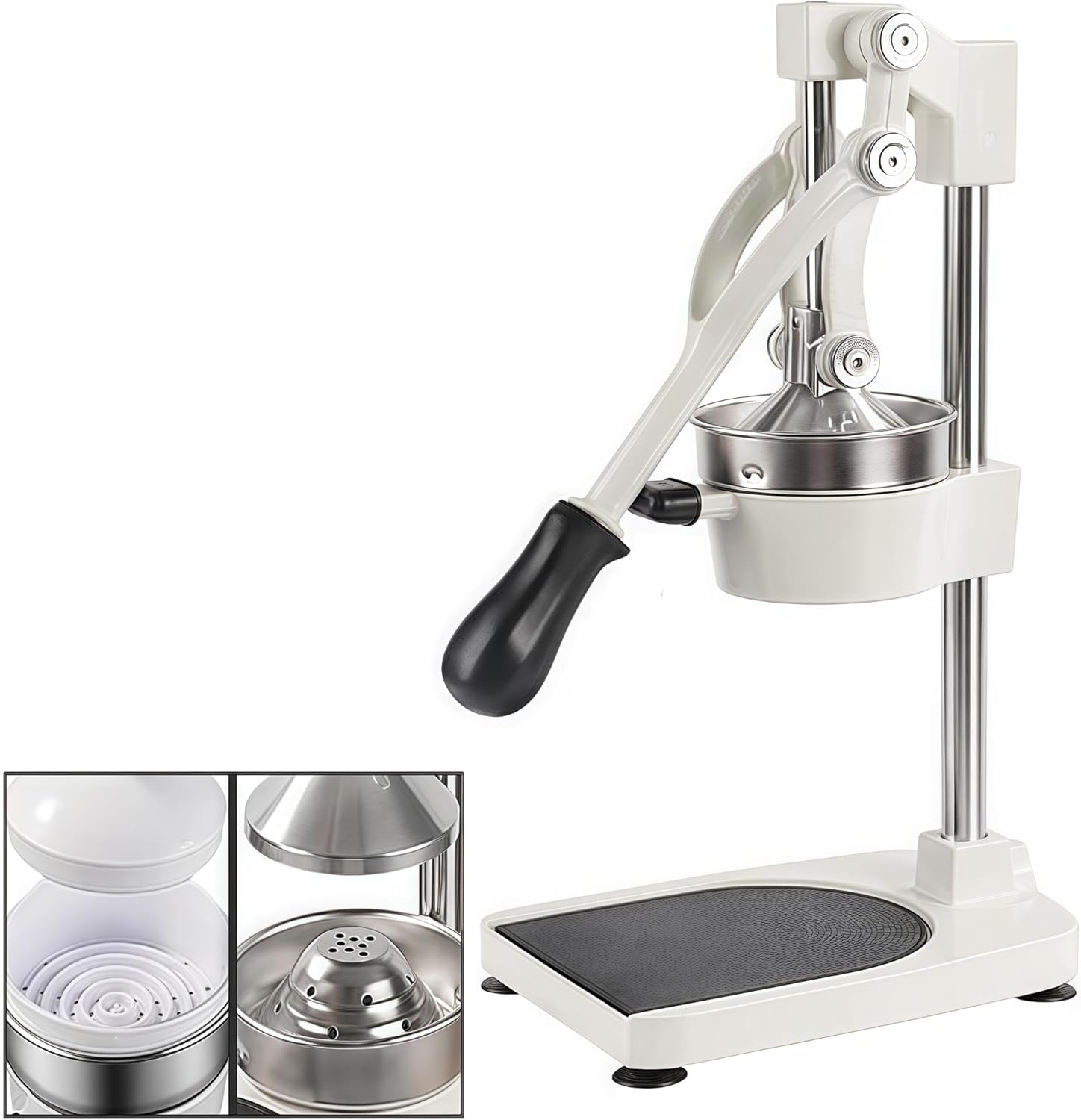 Longfng Heavy Duty Manual Juicer, Metal Hand Press Citrus Juicer Machine, Orange & Lemon Squeezer Fruit Juice Extractor image number 1