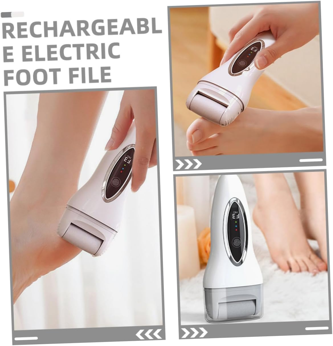 CANIGHT Rechargeable Foot Grinder Electric Foot Peel Exfoliator Manicure Tool Callus Remover for Pedicure Care Product