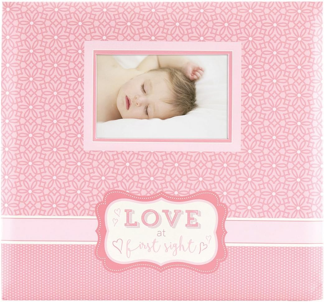 MCS Expandable 10-Page Baby Scrapbook Album with Photo Opening Cover and 12 X 12 Inch Pages, 13.5 X 12.5 Inch, Love at First Sight image number 3