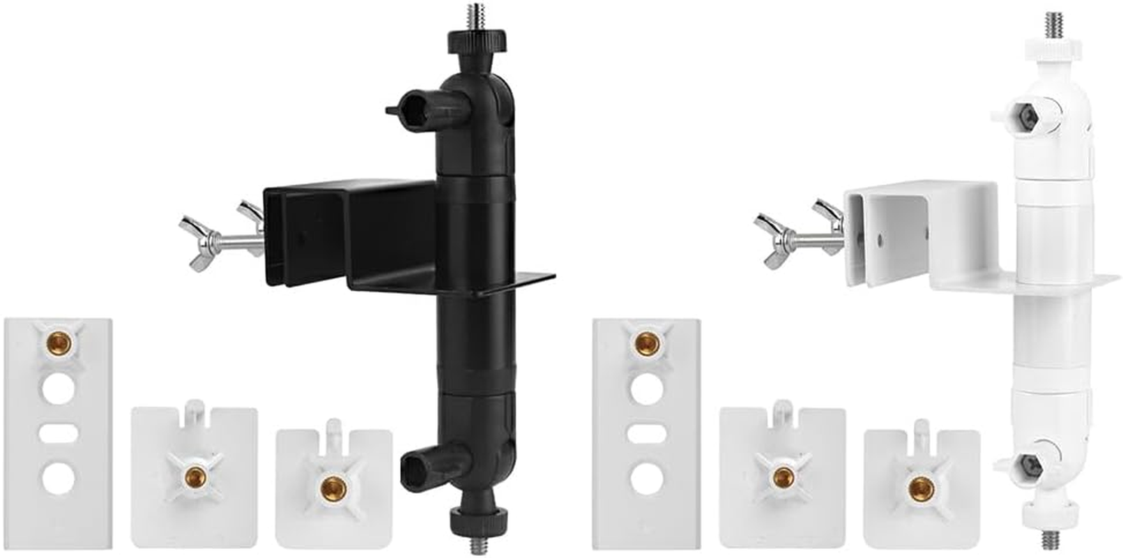 SUIOPPYUW No-Drill Gutter Mount for Eufycam Securely Clip Camera in Minutes for Security Stainless Steel Mounting Bracket, White