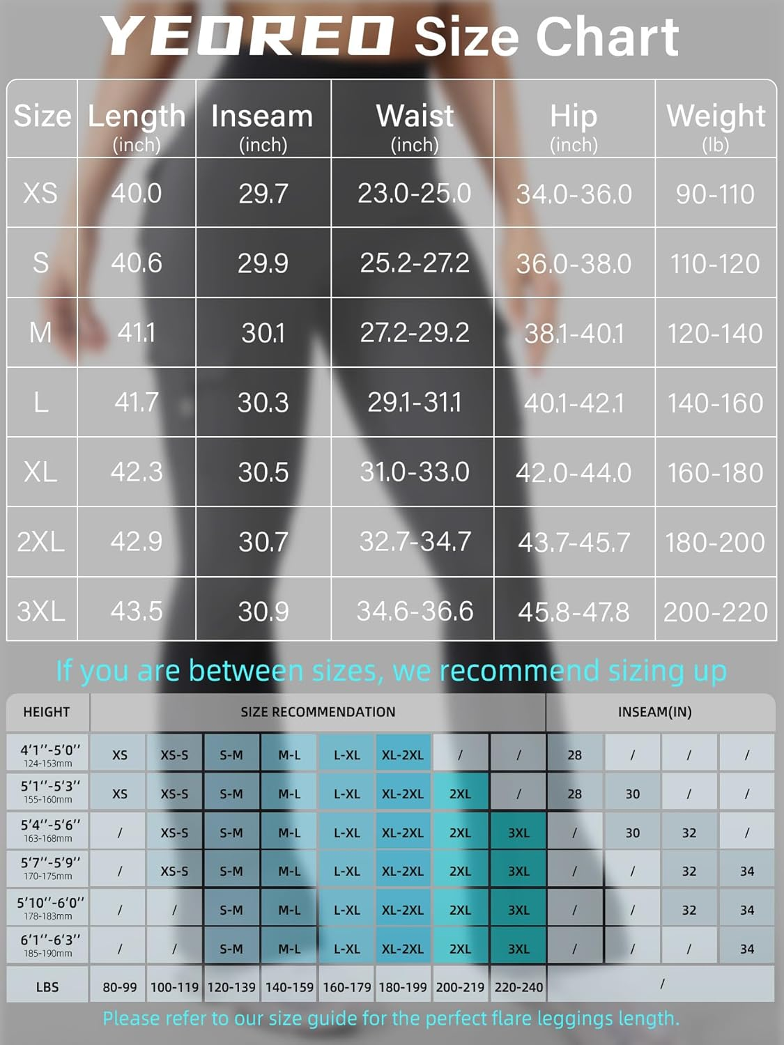 YEOREO Coreflex Women Workout Flare Leggings with Pockets Hidden Scrunch High Waisted Cargo Gym Yoga No Front Seam Leggings image number 7