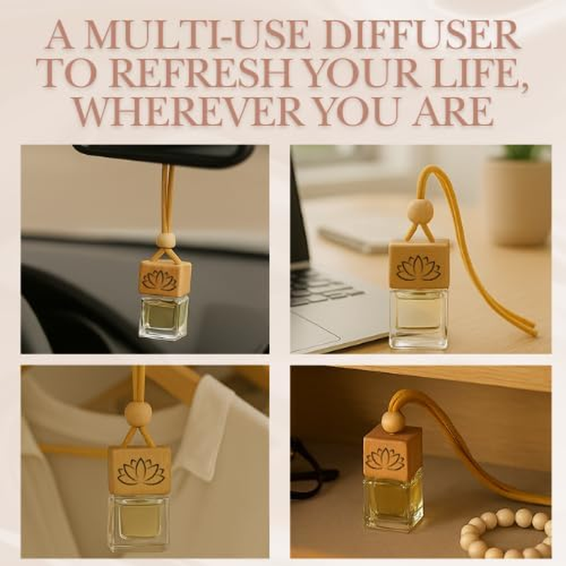 Mya Collection Sandalwood Patchouli Vanilla Luxury Car Diffuser with Vent Clip | Long Lasting Car Scent Air Freshener | Sandalwood, Patchouli, Vanilla Premium Fragrance Oil image number 1