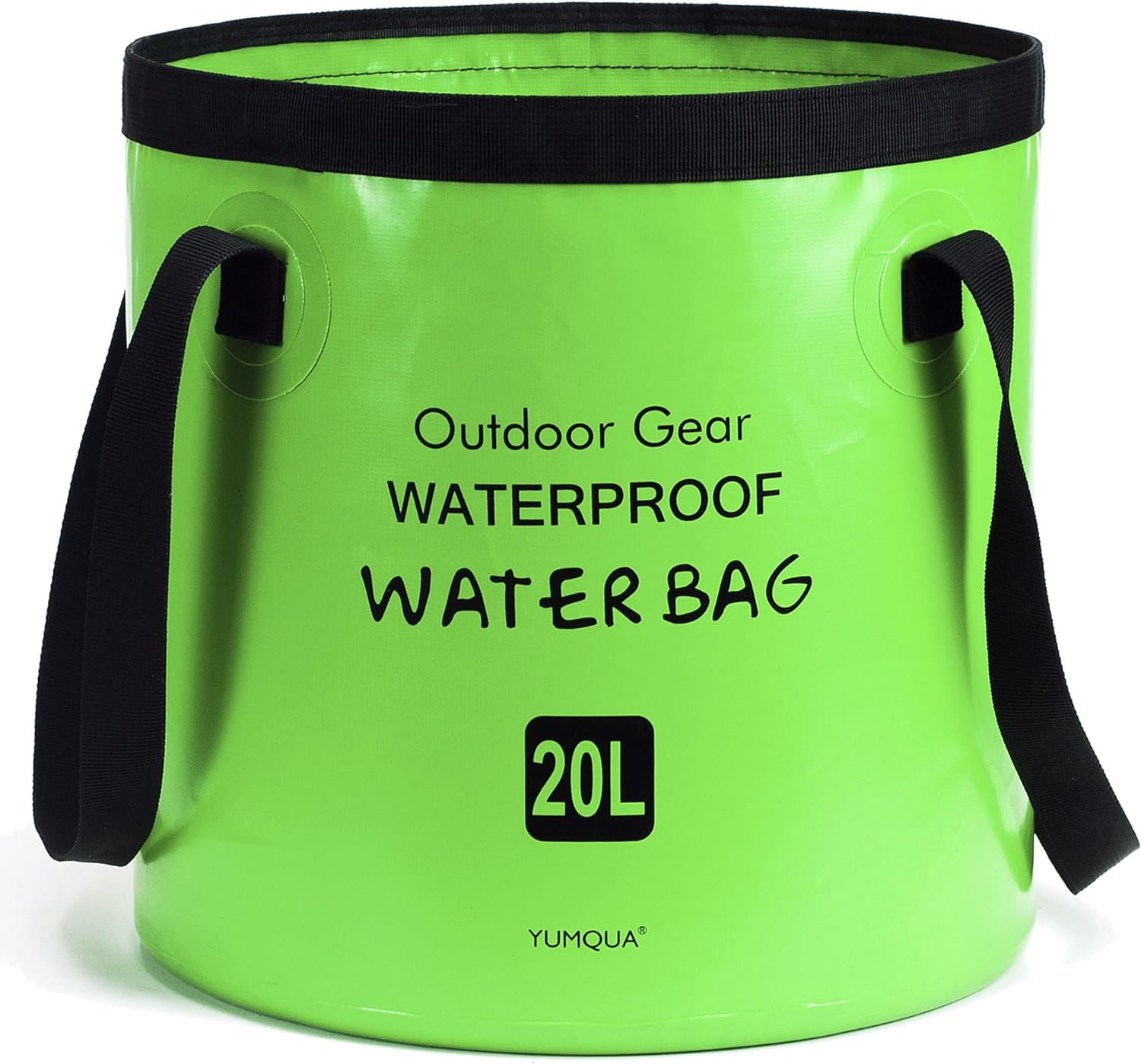 YUMQUA Collapsible Bucket 5 Gallon(20L), Multifunctional Portable Folding Bucket Water Container Wash Basin for Camping Fishing Hiking Traveling Outdoor Survival Gardening Car Washing (Blue)