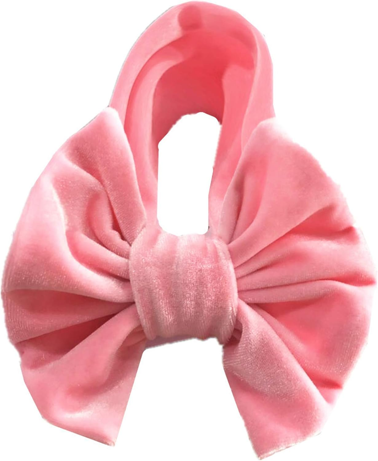 Volksrose Handmade Velvet11Colors/Set Hair Ties Big Bow Knotted Headbands Stretch Hairbands Baby Girls Soft Cute Headbands Headwear Hair Accessories for Baby Girl Holiday Headpieces image number 4