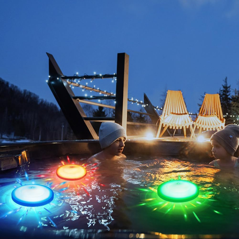 Floating Pool Light Swimming Pool Lamp IP67 Waterproof for Pool Hot Tub Fountain (White) image number 6