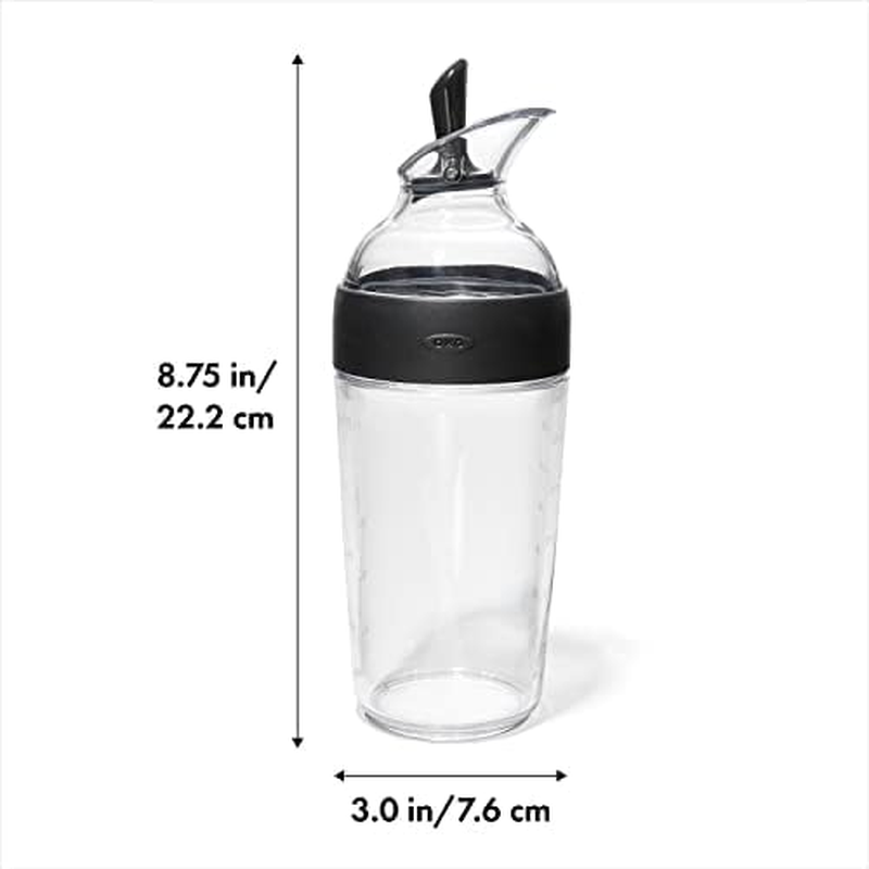 OXO Good Grips Salad Dressing Shaker, 355Ml, Clear/Black