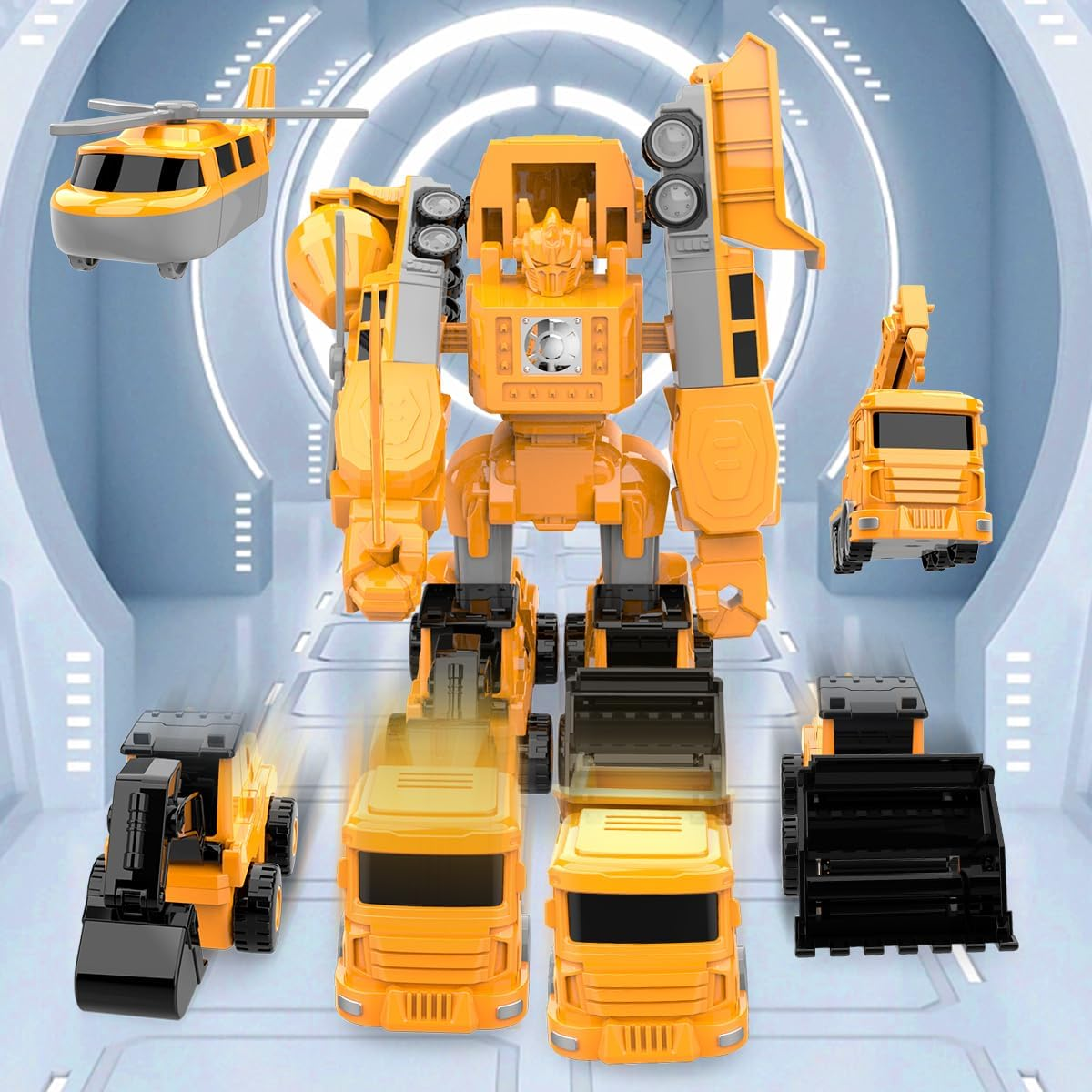 Magnetic Transform Engineering Toy Car DIY Truck Assembled Robot Toys with Storage Box, Building Blocks Construction Toys for 3 4 5 6 Year Old Boys Toy, STEM Educational Gifts for Kids(35 PCS) image number 2