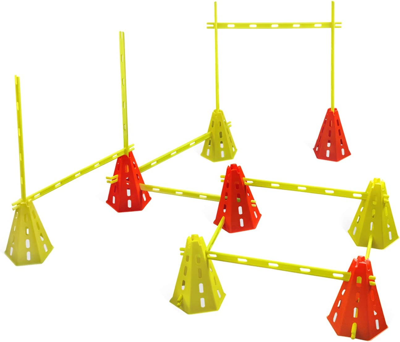 Yes4All Speed Training Agility Hurdles Cone Set for Athletes - Speed and Agility Training Equipment for Soccer Basketball Football Hurdle Training
