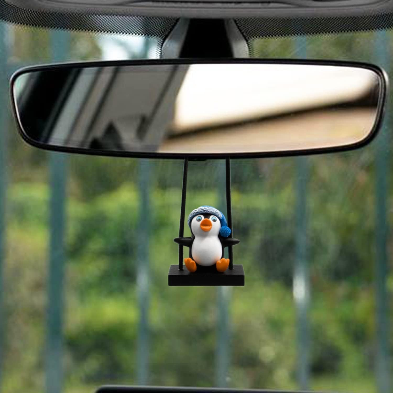 Cute Swinging Penguin Car Pendant Decoration - Mirror Hanging Decor image number 6