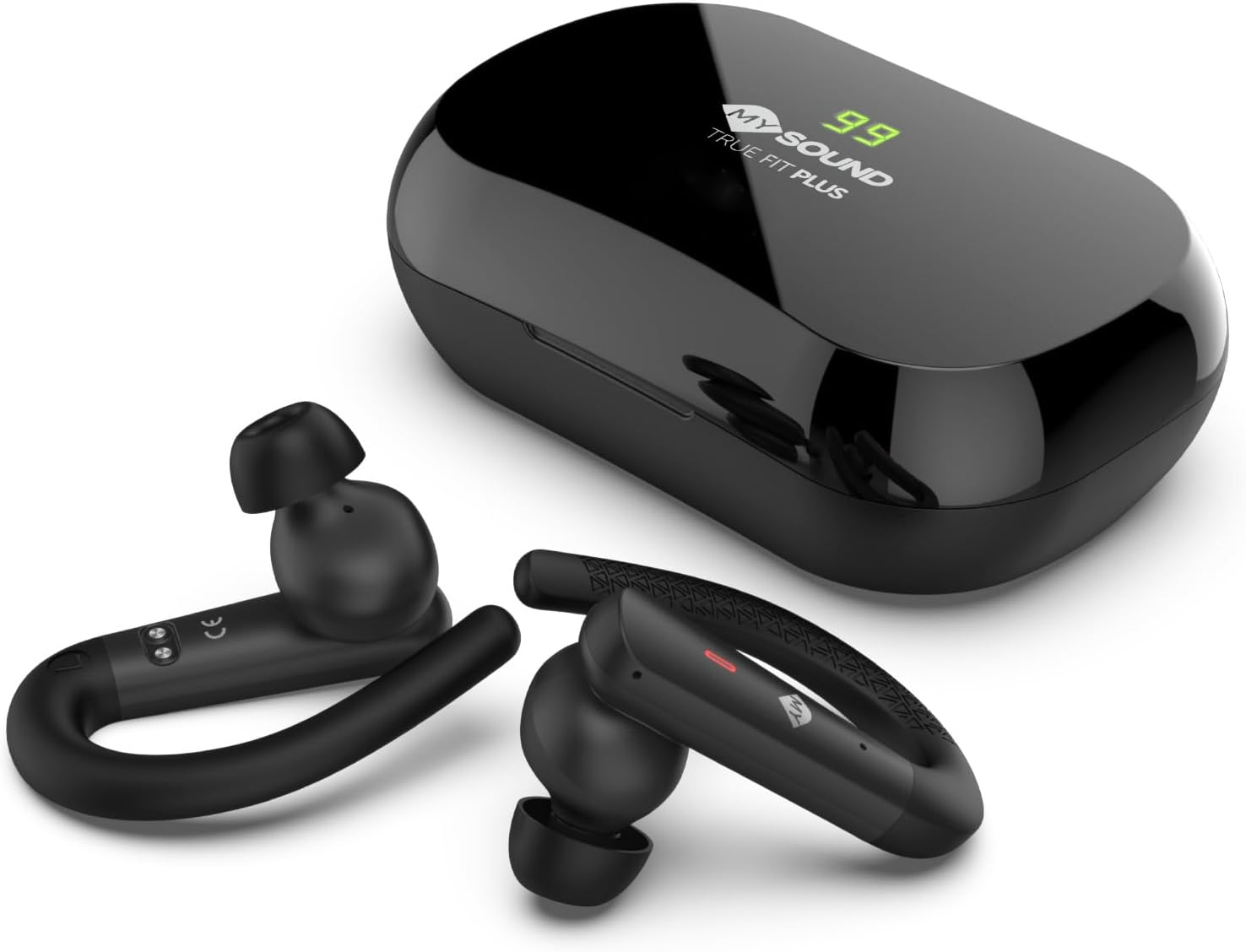 Meliconi Mysound True Fit Plus, True Wireless Bluetooth 5.3 Headphones, Black, for Sports, Touch Control, Charging Box with LED, 32 Hours Battery image number 3