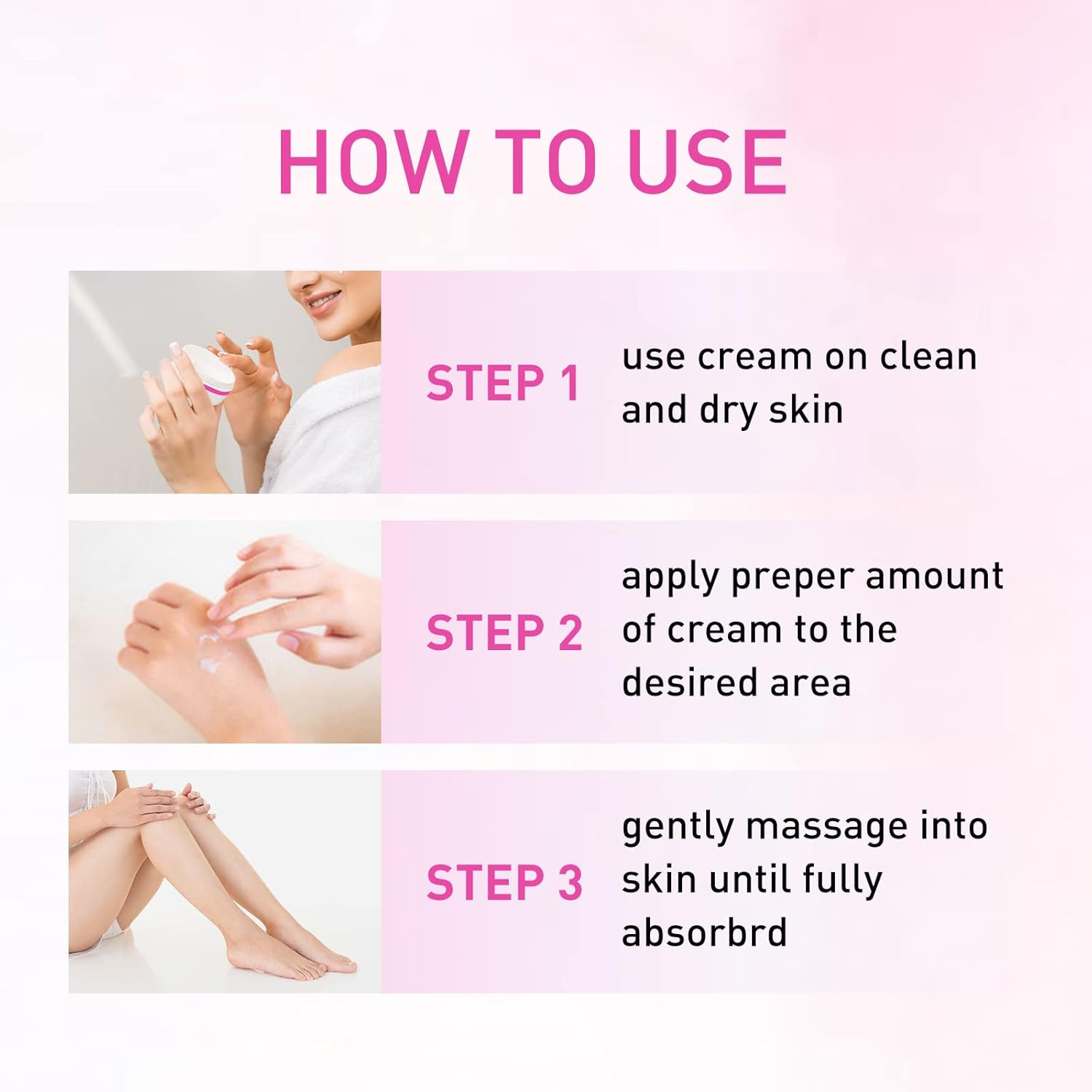 2Pcs Face and Body Whitening Cream, Dark Skin Permanent Bleching Cream Whitening Lightening Brightening, Retinol Whitening Cream for Underarm Armpit Knees Elbows Sensitive Area -50G image number 2