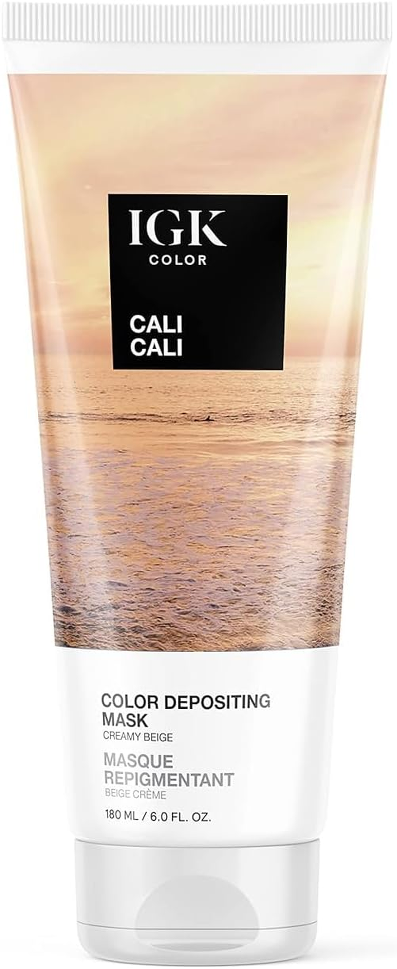 IGK Color Depositing Mask WILLIAMS BURGUNDY - Intense Burgundy | Conditioning + Hydrate + Shine | Vegan + Cruelty Free | 6 Oz