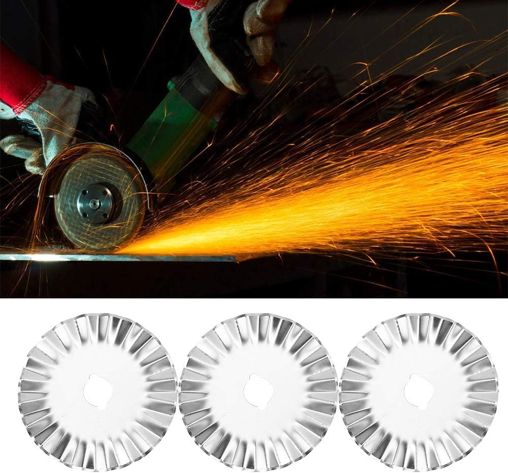 6Pcs Pinking Rotary Cutter Blades,Wave Rotary Blade Pinking Blades,Wave Rotary Cutter Blade Rotary Cutter Blade,Pinking Rotary Cutter Blades Wave Rotary Blade,Rotary Blade Pinking Blade Rotary Cutter