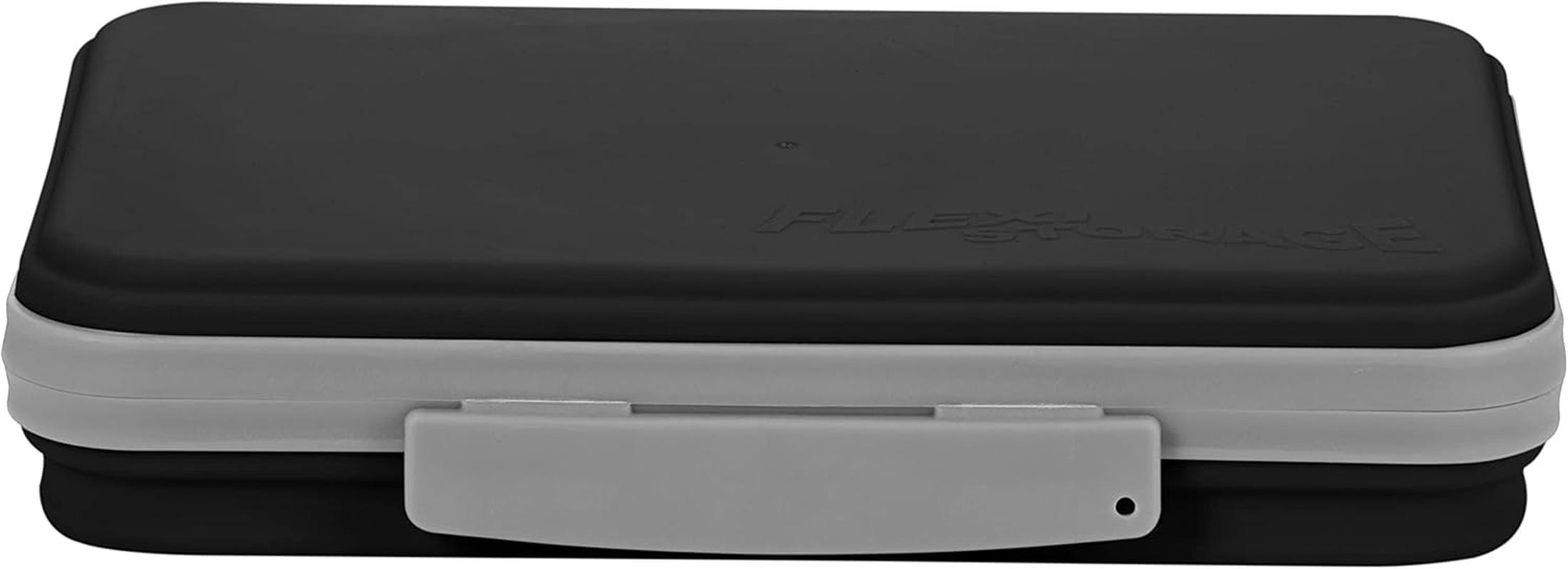 It'S Academic Flexi Storage Box with Lid, Collapsible Pencil Case Design for Craft and School Supplies, Black image number 4