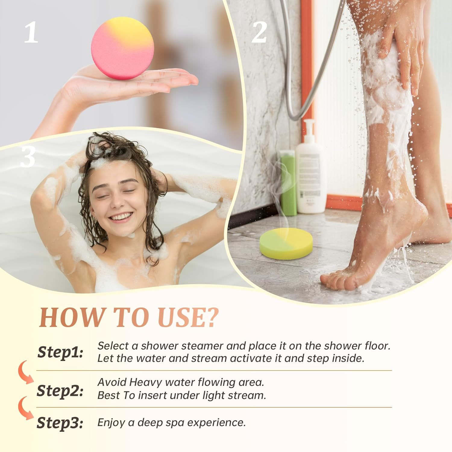 Leoce Shower Steamers Multi-Quantity Packed Women/Men Gift Set Aromatic Shower Bombs, Individually Wrapped Tablets for Mother'S Day & Anniversaries (15Pcs) image number 5