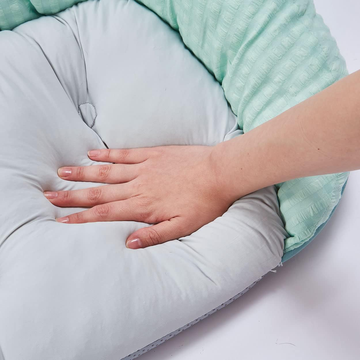 Petio Dog Bed, Porta Cooling Square Bed with Fluffy Edges, Sea Blue, M image number 2