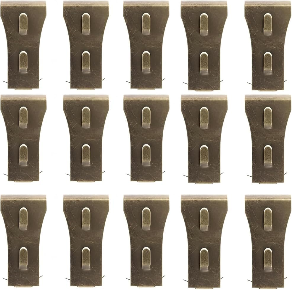 Walquicks 15 Pcs Heavy Duty Brick Hook Clips, Metal Wall Hangers for Hanging Outdoors, Steel Clips for outside Home Decor image number 4