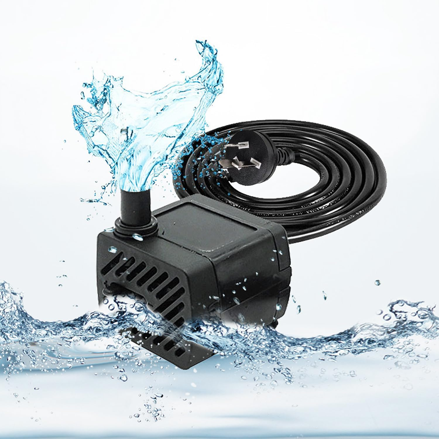 Submersible Pump, 800L/H 16W Aquarium Submersible Water Pump, Pond Pump, Ultra Quiet Adjustable Water Pump for Gardening, Fish Tanks, Gardens, Fountains,Aquarium, Fountain, Statuary, Hydroponics. image number 3