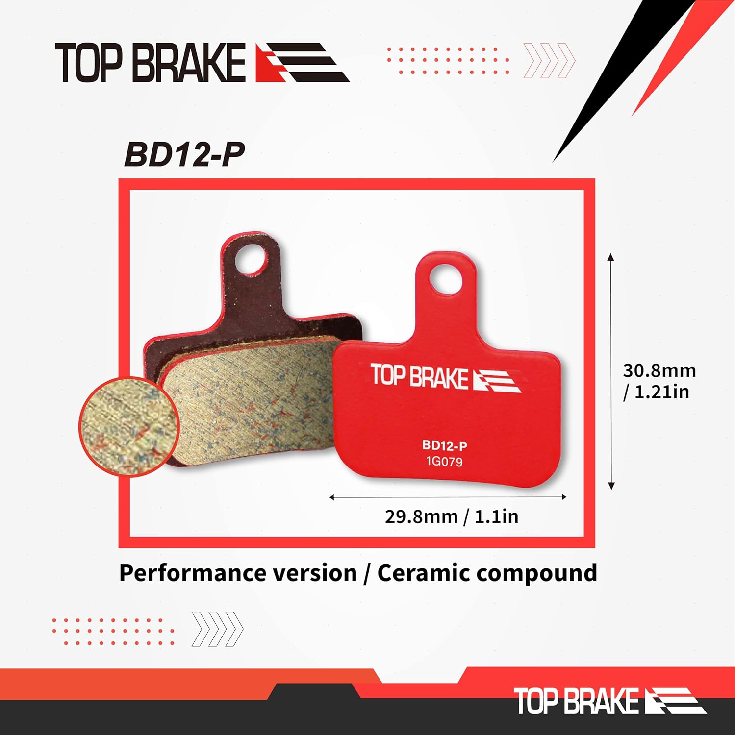 TOP BRAKE Bicycle Disc Brake Pads for SRAM Level Ultimate/Red/Axs Force Road and XC MTB Brake Set image number 1