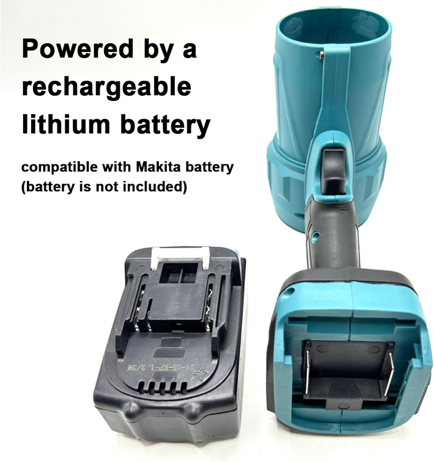 Cordless Leaf Blower, Mini Blower Compatible with Makita 18V 1000W, Brushless Motor Turbo Fan for Camping, Cleaning & Workshop, Battery Not Included, Hand-Held image number 1