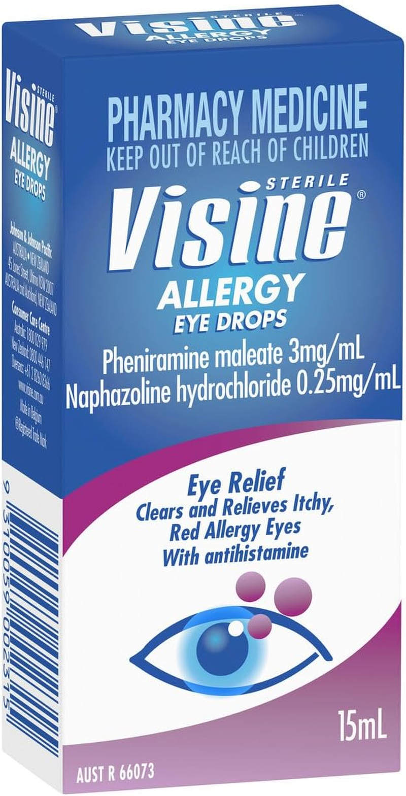 Visine Allergy Eye Drops, 15 Milliliters image number 3
