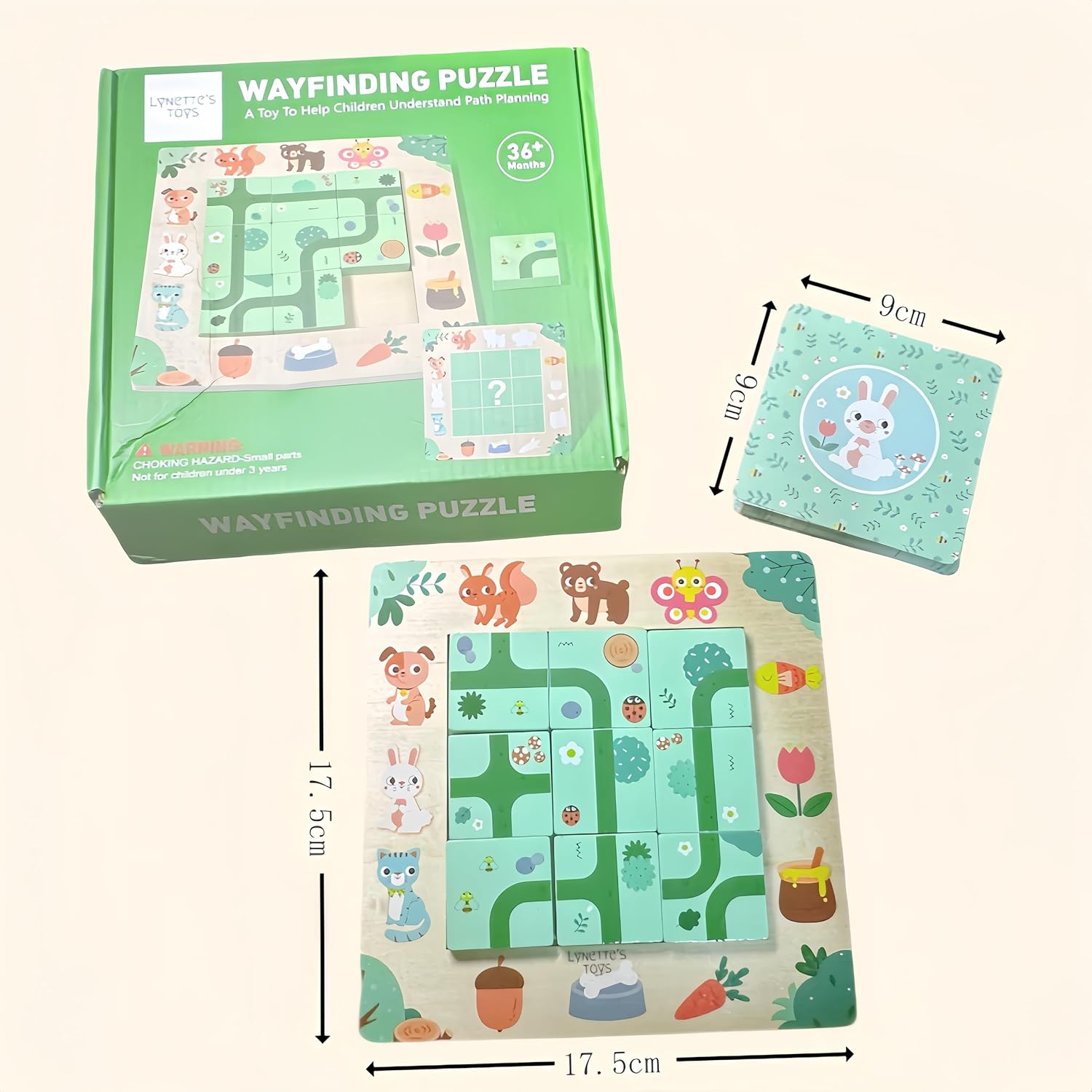 Lynette'S Toys Wooden Wayfinding Puzzle for Children Aged 3+, Montessori Toys, Develop Logical Thinking and Problem-Solving Skill, Educational Interactive Toy, Travel Toy, Gift Choice for Birthday image number 3
