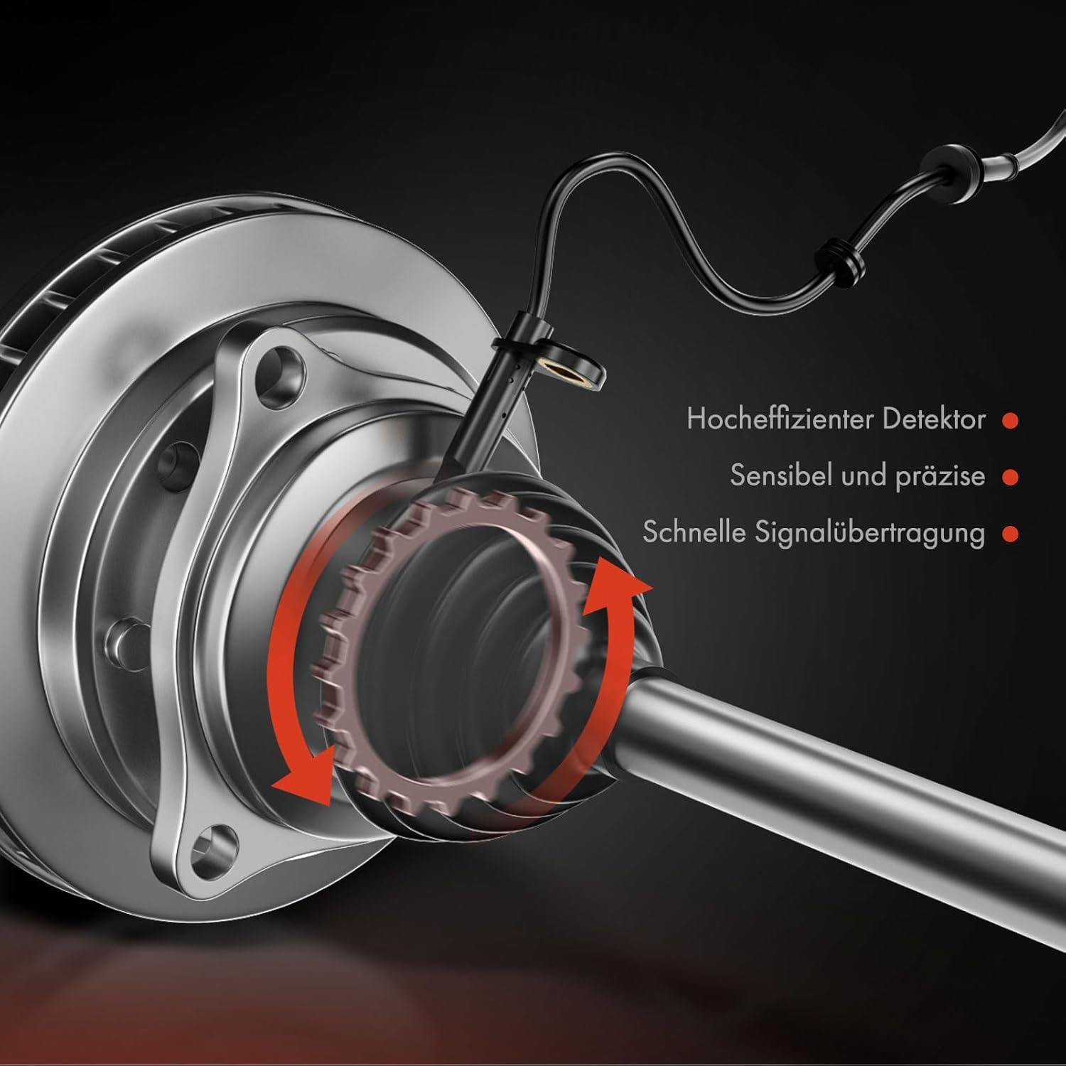 1 Pcs ABS Wheel Speed Senor Car Part, for 2007-2017 for 2007-2011 ABS Sensor Anti-Lock Braking System Sensor Rear Left Right