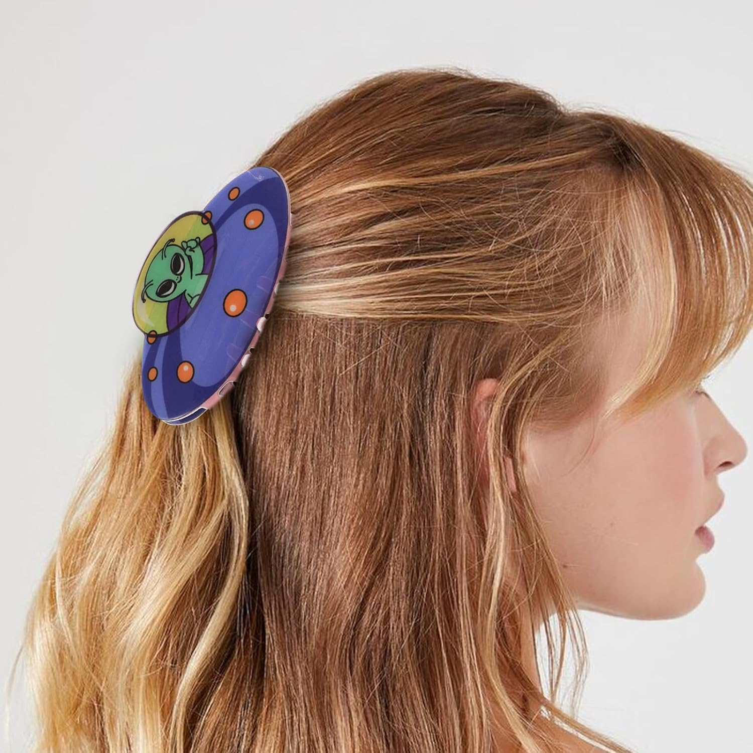 FOMIYES Pack of 2 Cute Alien Shaped Hair Clips, Hair Accessories for Women, Funny and Decorative Hair Clips, Thin Hair, Hair Clips image number 5
