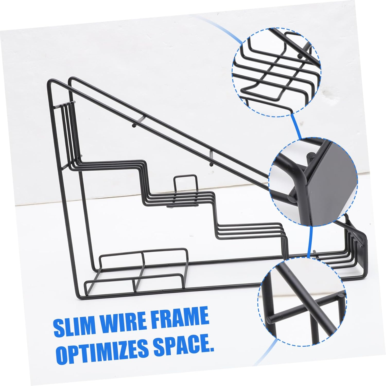 UPKOCH Stainless Steel Syrup Display Stand Stepped Shelf Design for Organizing Syrups Spices and Items in Kitchenware Storage for Shop Home Use Random Color image number 5