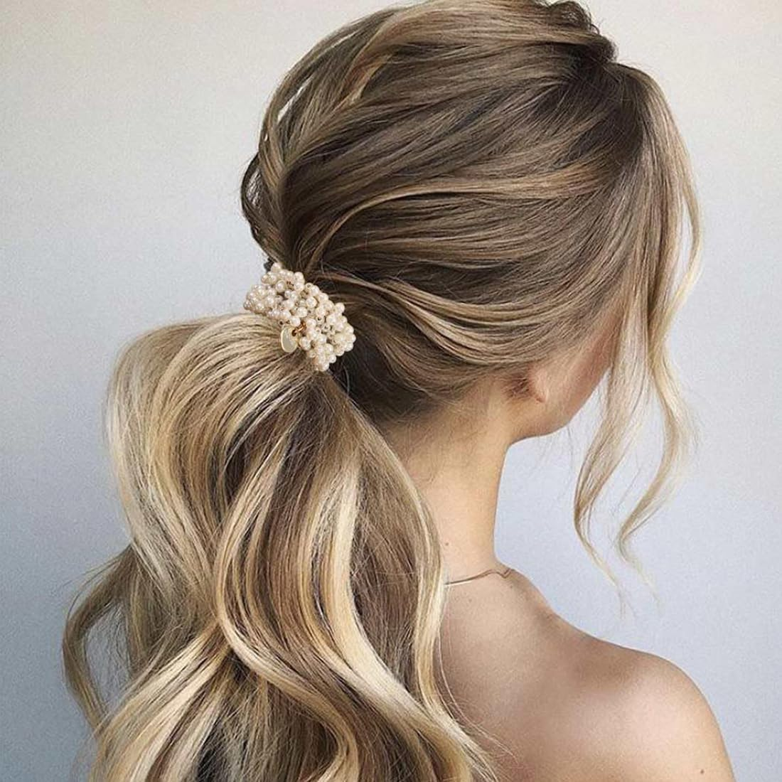 JEYORZY Pack of 3 Hair Bobbles, Elastic Ponytail Holder, Stylish Ponytail Holder for Women and Girls, Stylish Braided Hair Scrunchie image number 2