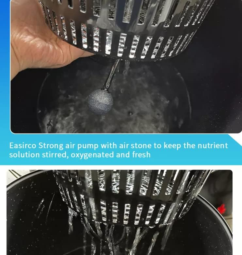 GROZY Hydroponic DWC & Drip Recirculating Growing System 4 Plant Buckets Complete Kit image number 4