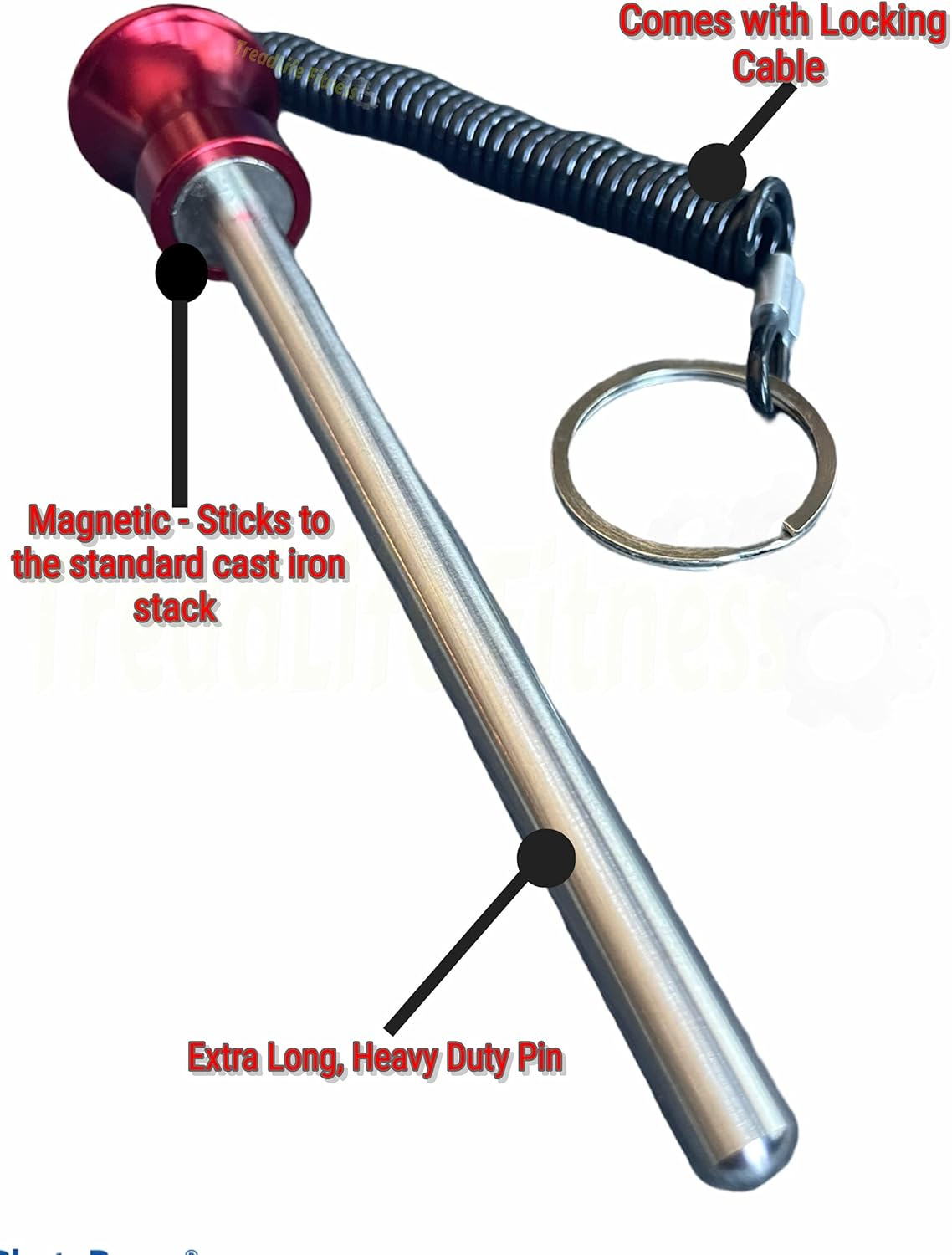 Treadlife Fitness Universal Weight Stack Pin for Commercial Gym or Home Gym | Pin Insert | Heavy Duty | Health Club Grade Steel Gym Accessories image number 4