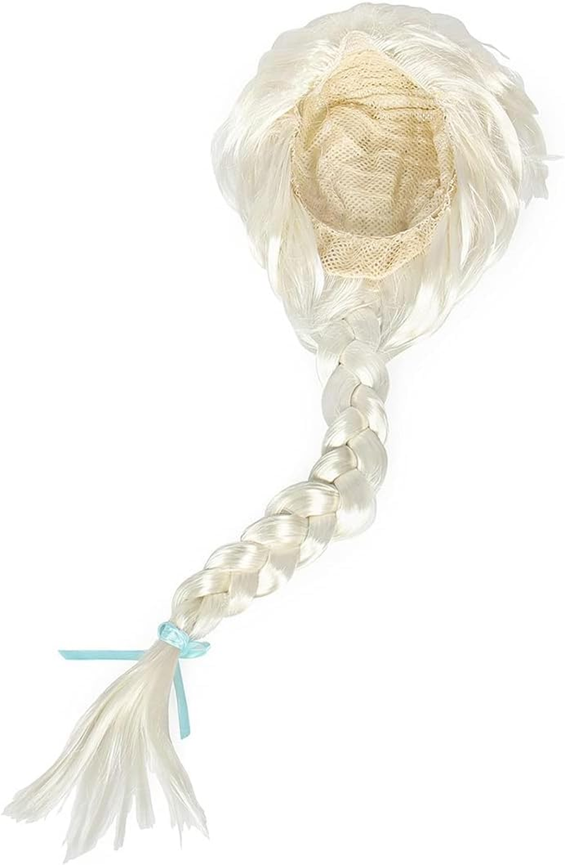 LEO01 Girls Princess Wig Braid Halloween Party Dress up Wig Cosplay Accessories for Kids image number 3