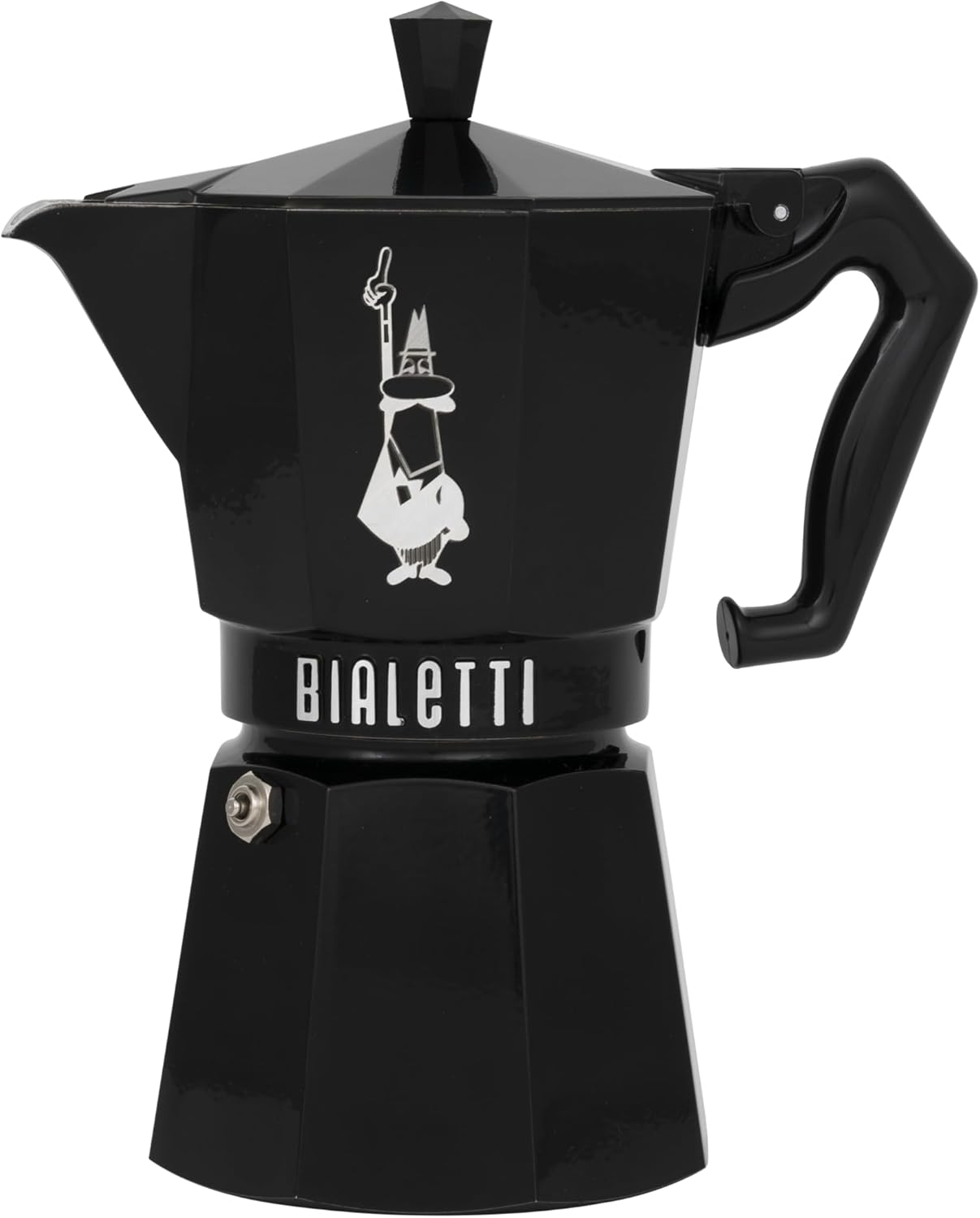Bialetti - Moka Exclusive 6 Cup Black: Moka Express: Iconic Stovetop Espresso Maker, Makes Real Italian Coffee, Moka Pot 6 Cups (9 Oz - 270 Ml), Aluminium, Black image number 2