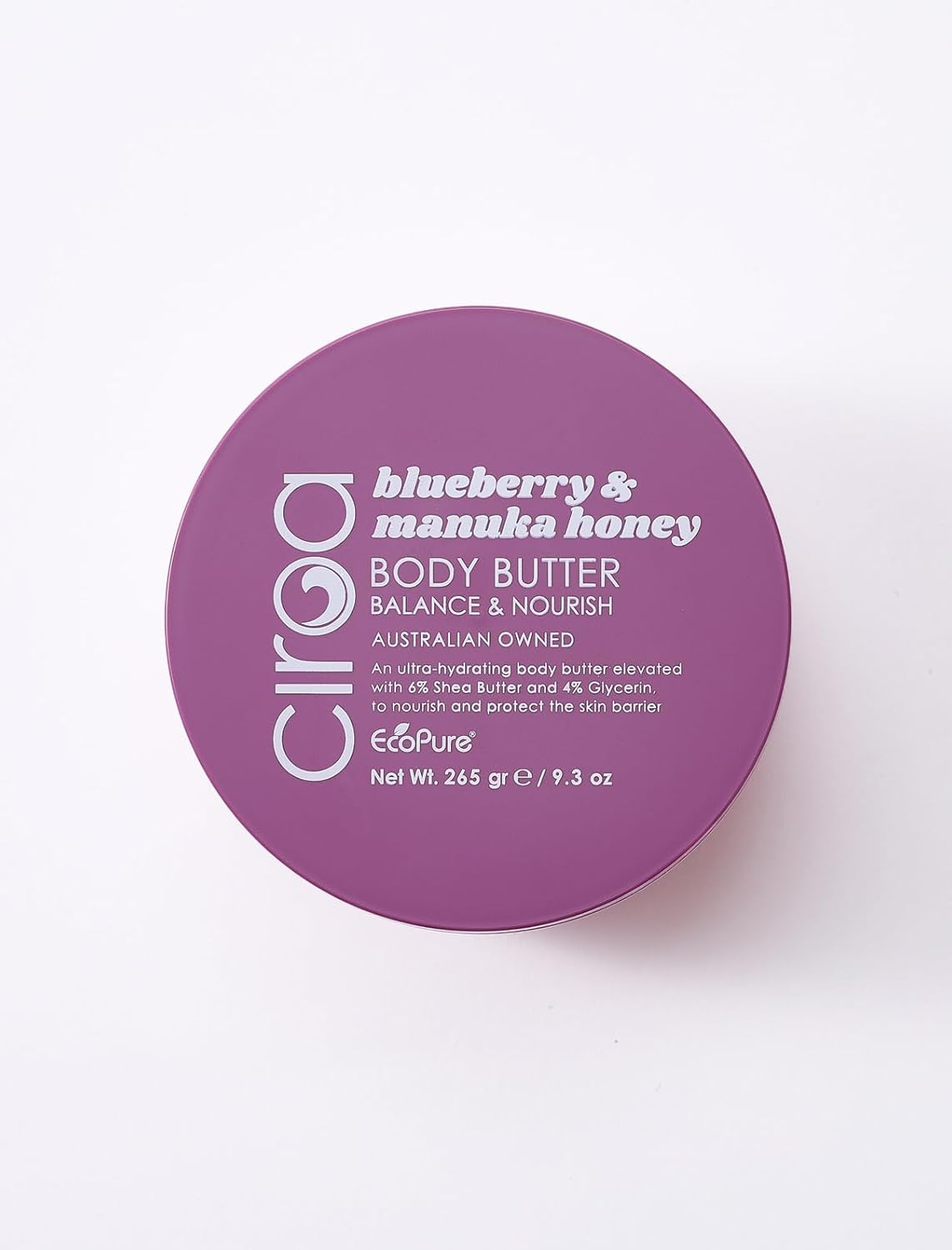 Ciroa Beauty Blueberry & Manuka Honey Body Butter 265G | with Shea Butter, Glycerin & Blueberry Extract | Deep Nourishment for Dry Skin | Softens, Soothes & Protects | Non-Greasy Vegan Formula image number 5