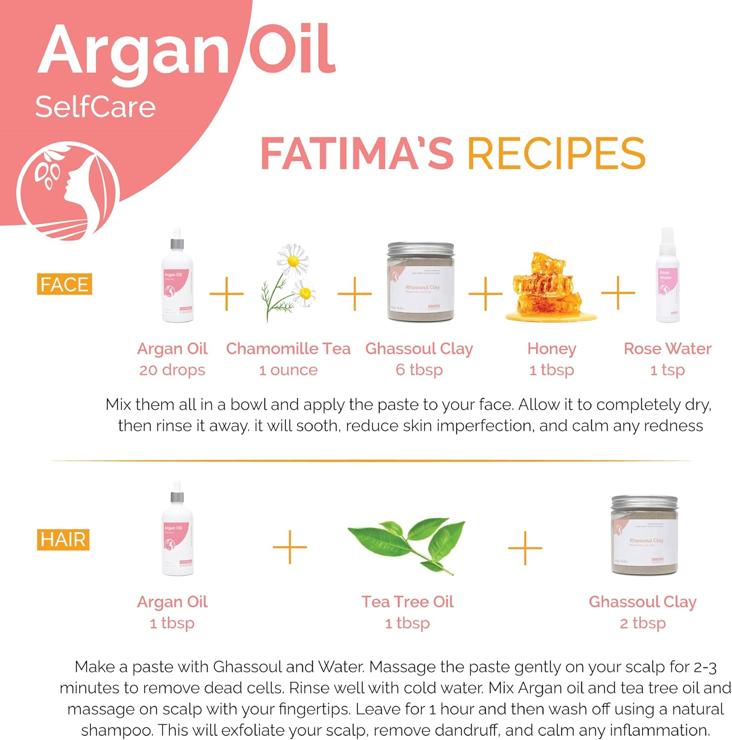 Fatima'S Garden Hair Serum - with Argan & Vitamin E, Hair Repair, 50Ml image number 2