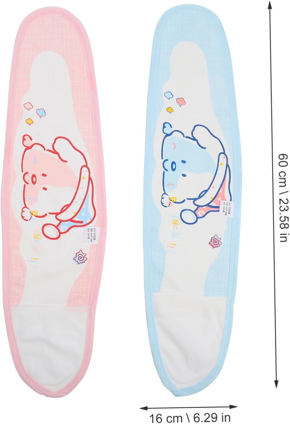 2Pcs Umbilical Cord Protection Cotton Belly Bands for Newborn Comfort Colours Belly Belt image number 1