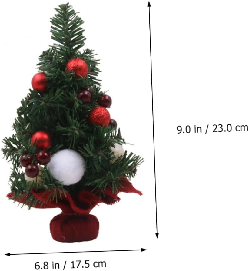 Mini Christmas Tree Christmas Tree Simulation for Tabletop Decor Slim for Home Office Hotel Window Display image number 4