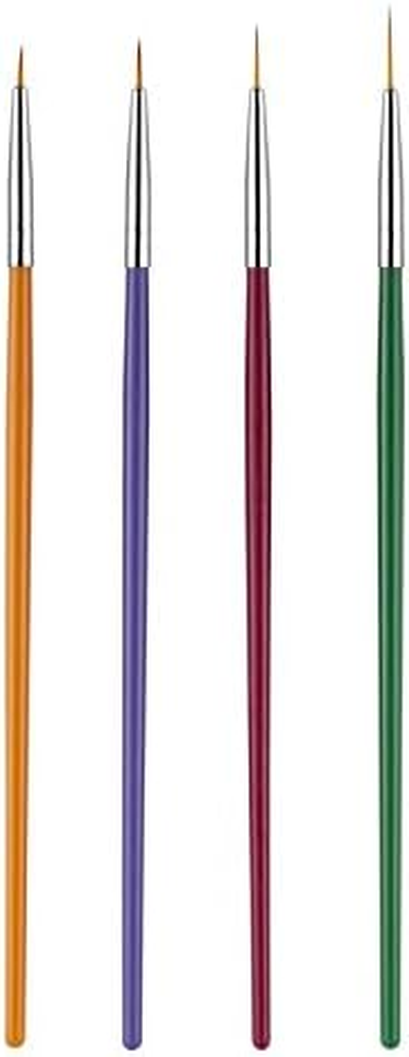 Colorful Nail Art Brushes Painting Drawing Detailing Flower Pen Manicure Decoration Tools Kit 7/9/11/15Mm Zhengpingpai image number 3